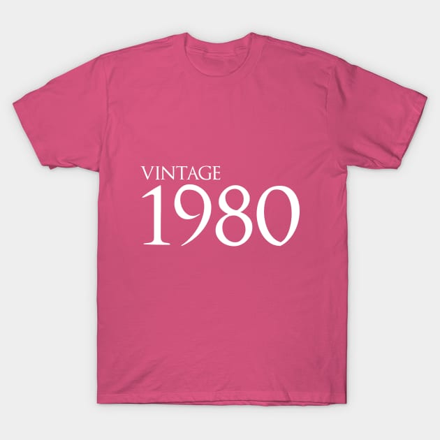 Vintage 1980 T-Shirt by GlossyArtTees